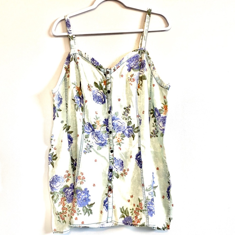 Torrid denim button cami